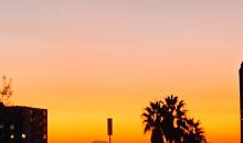 Vista de un atardecer desde la terraza
