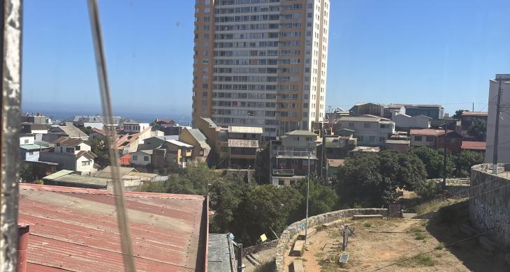 Vista de living y dormitorios 