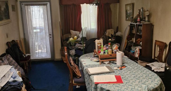 Foto interior comedor y living 