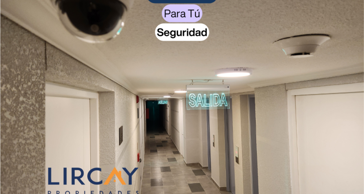 y para tu seguridad, cámaras de televigilancia en todos los espacios comunes