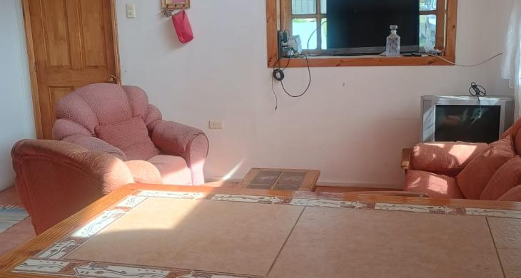 living comedor cabaña 