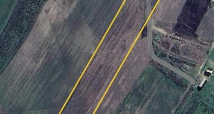 Mapa aéreo del campo 