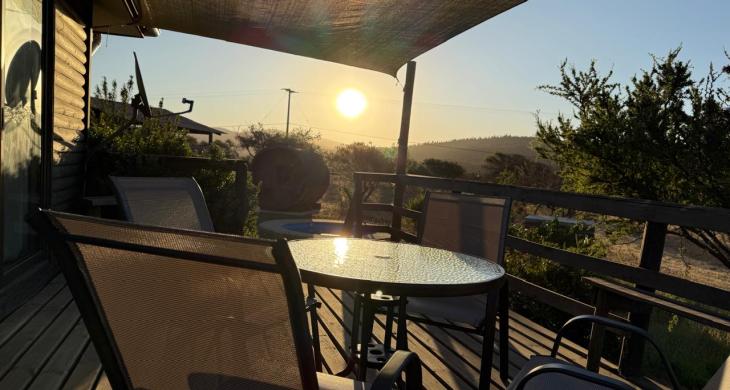 vista atardecer desde la terraza